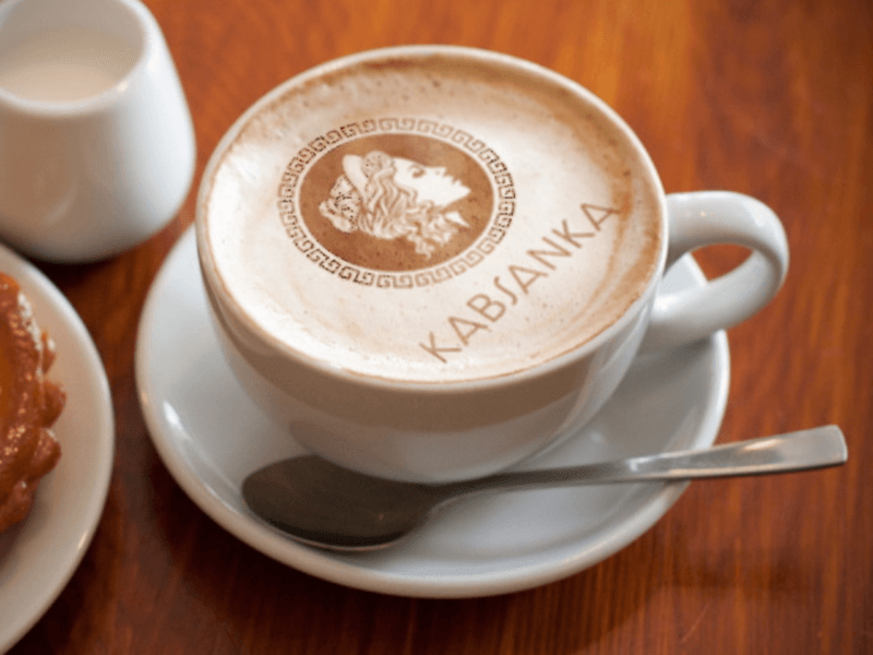 Cappuccino Cup Made with Kabsanka Ground Coffee